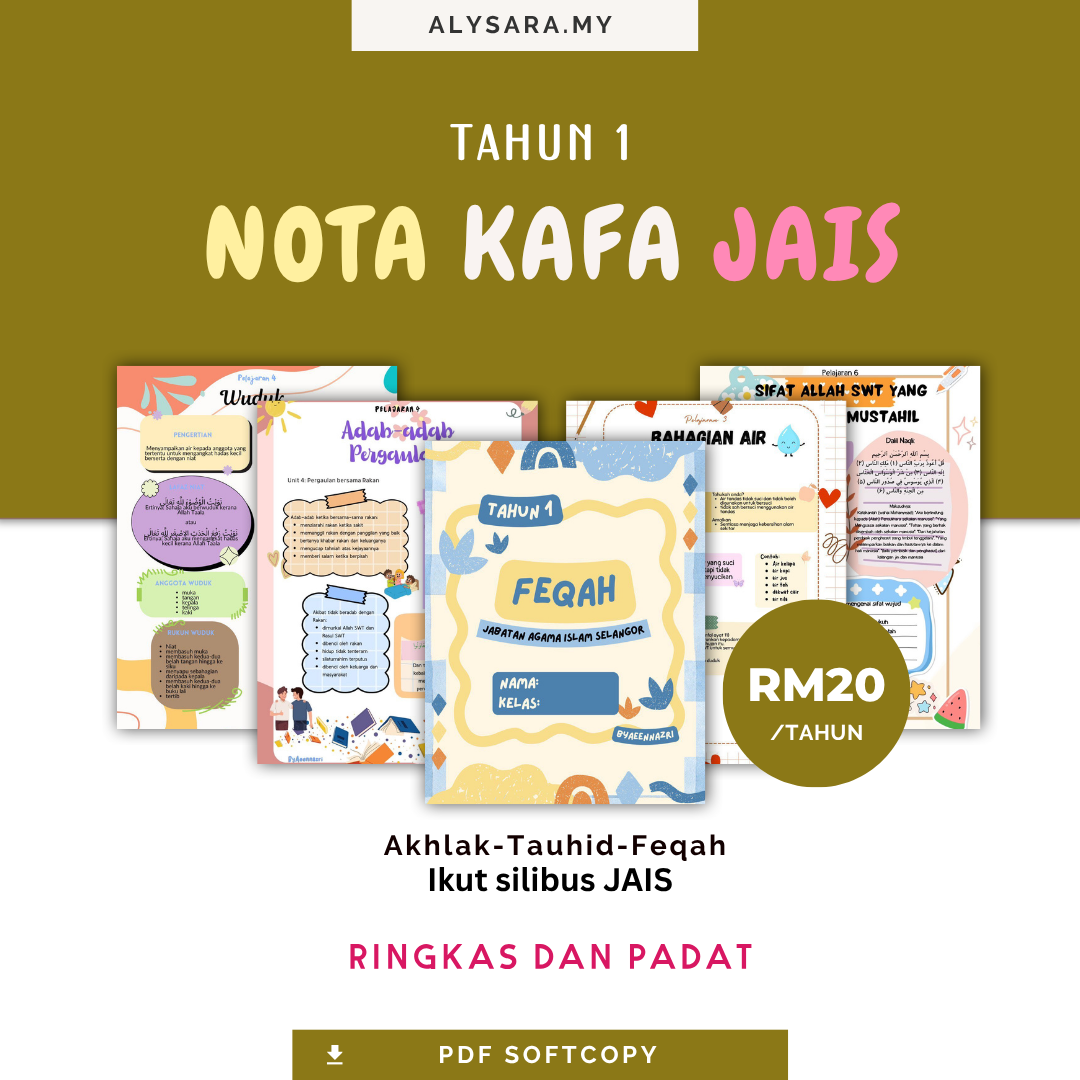 Nota Tahun 1 (Akhlak, Tauhid, Feqah)